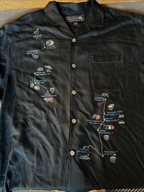 Nat Nast #163 black silk shirt